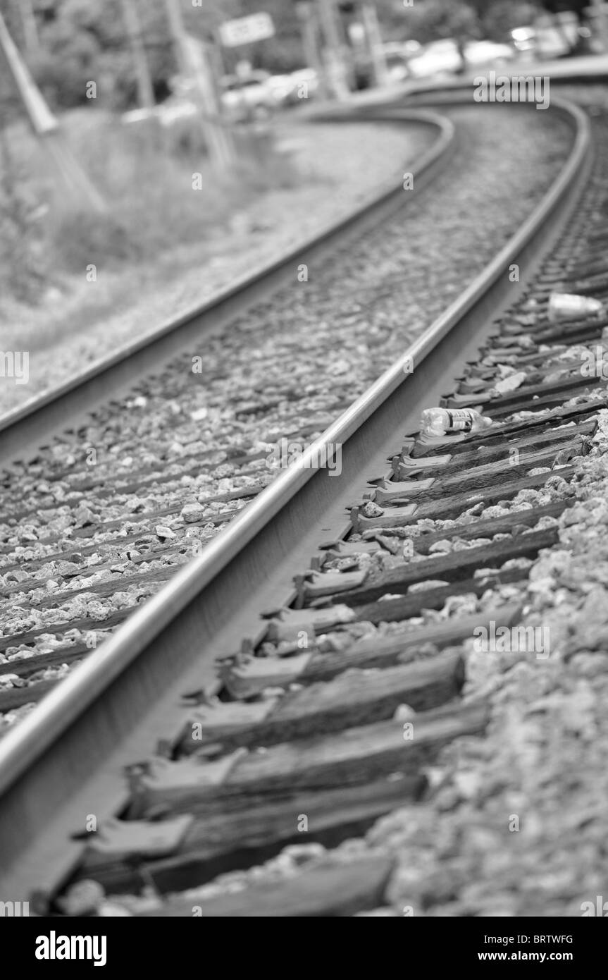 Rail tracks junction point hires stock photography and images Alamy