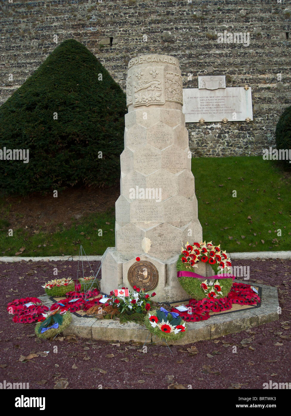 dieppe memorial Stock Photo