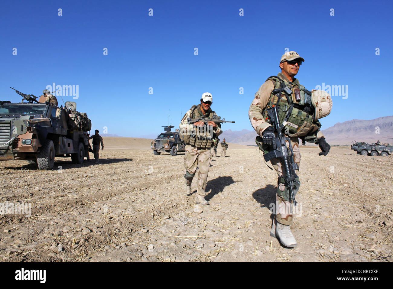 Last patrol of the dutch army in Afghanistan (2010-07-24 Stock Photo ...