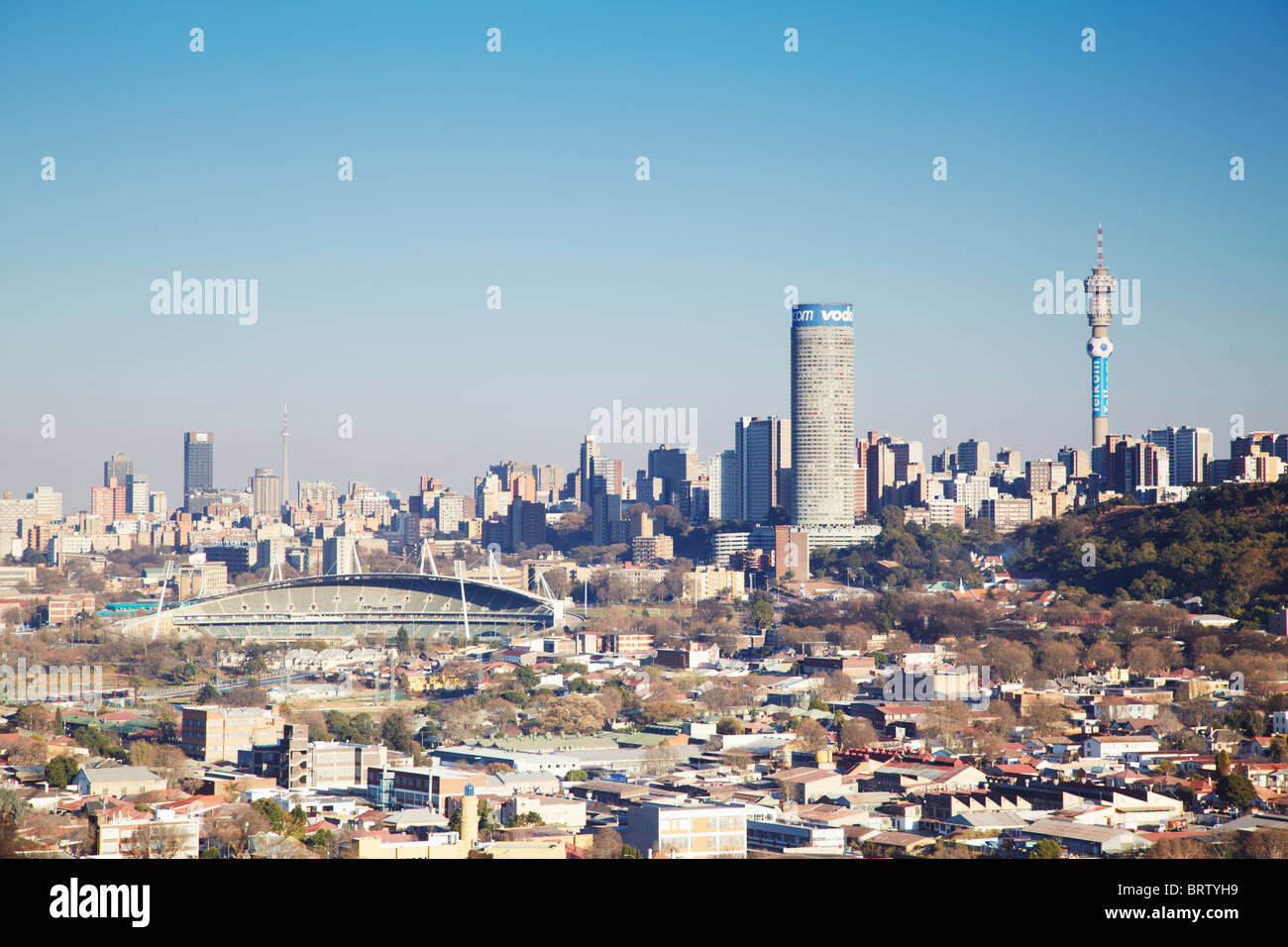 View of Johannesburg skyline, Gauteng, South Africa Stock Photo Alamy