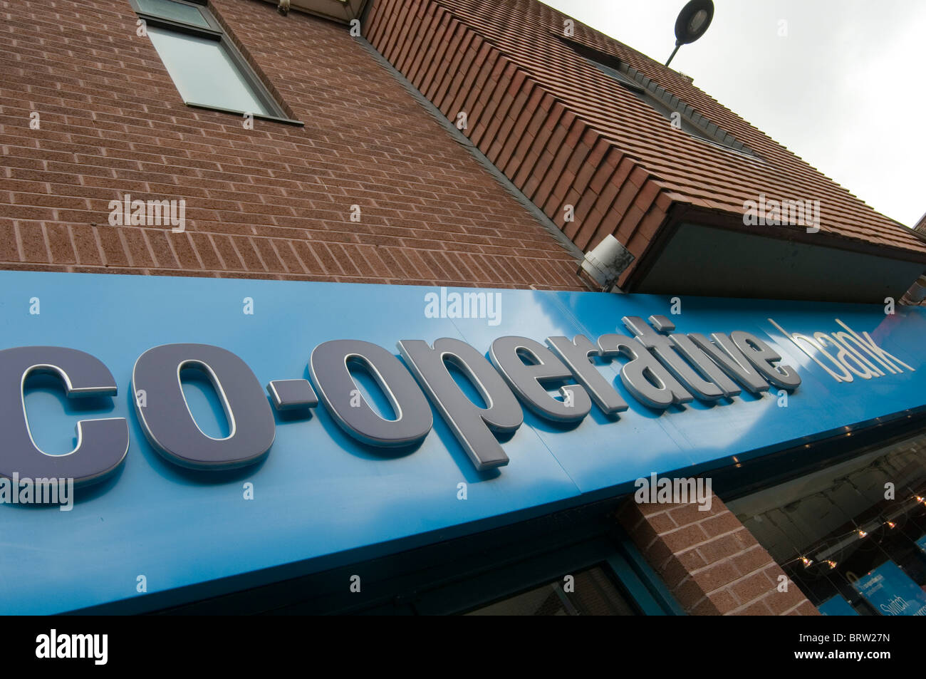 co-op co op co-operative bank co operative banks high street highstreets highstreet branch branches local banking bricks and mor Stock Photo