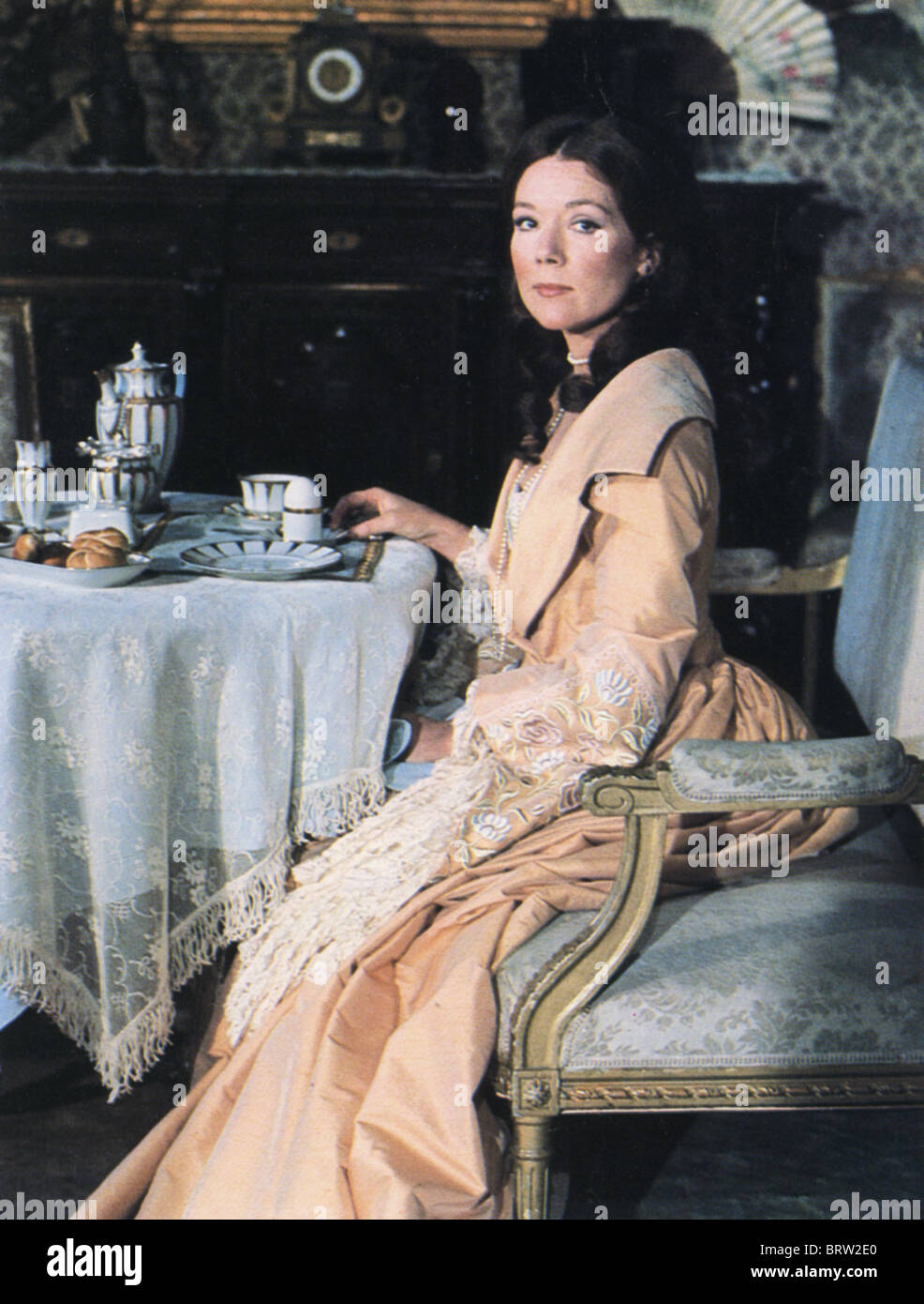 A LITTLE NIGHT MUSIC 1977 New World film with Diana Rigg as Countess Charlotte Malcolm, adapted from the stage musical Stock Photo