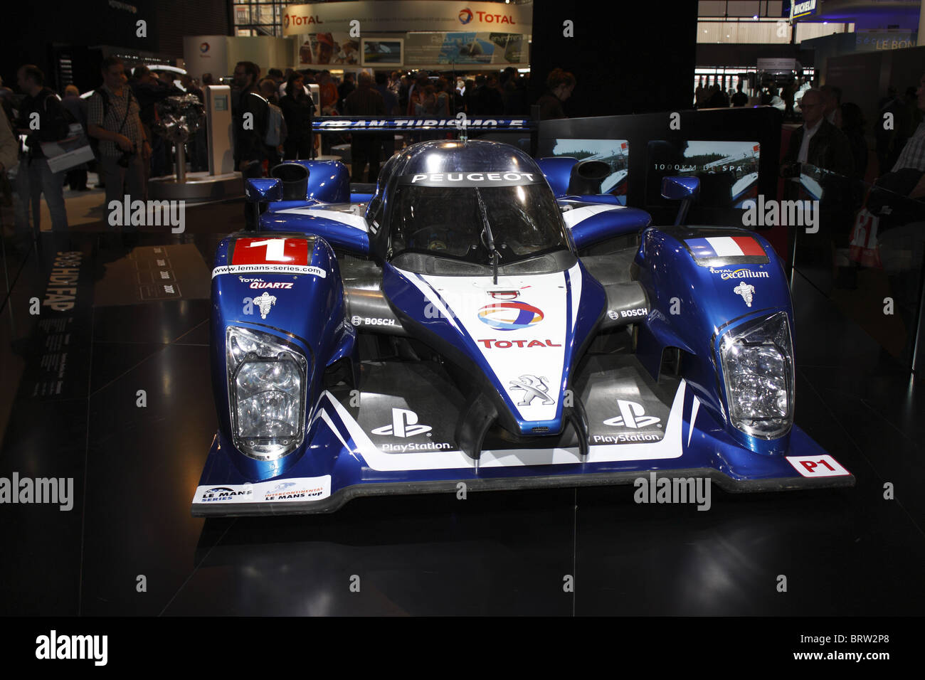 Peugeot le mans, Motor show, Mondial de l'automobile, Paris Stock Photo