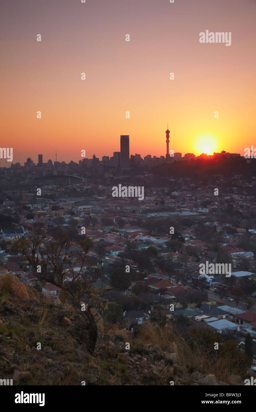 Johannesburg skyline dusk hires stock photography and images Alamy