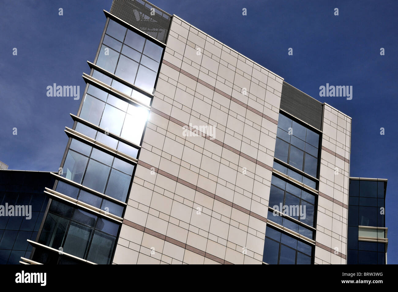 Global headquarters of Glaxo Smith Kline drug company,Brentford , London Stock Photo
