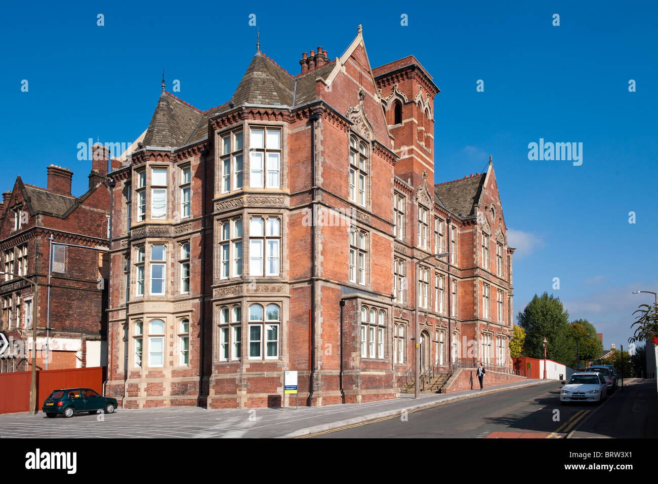 Former Grade II listed Victorian Wing original Jessop Hospital building in Sheffield Stock Photo