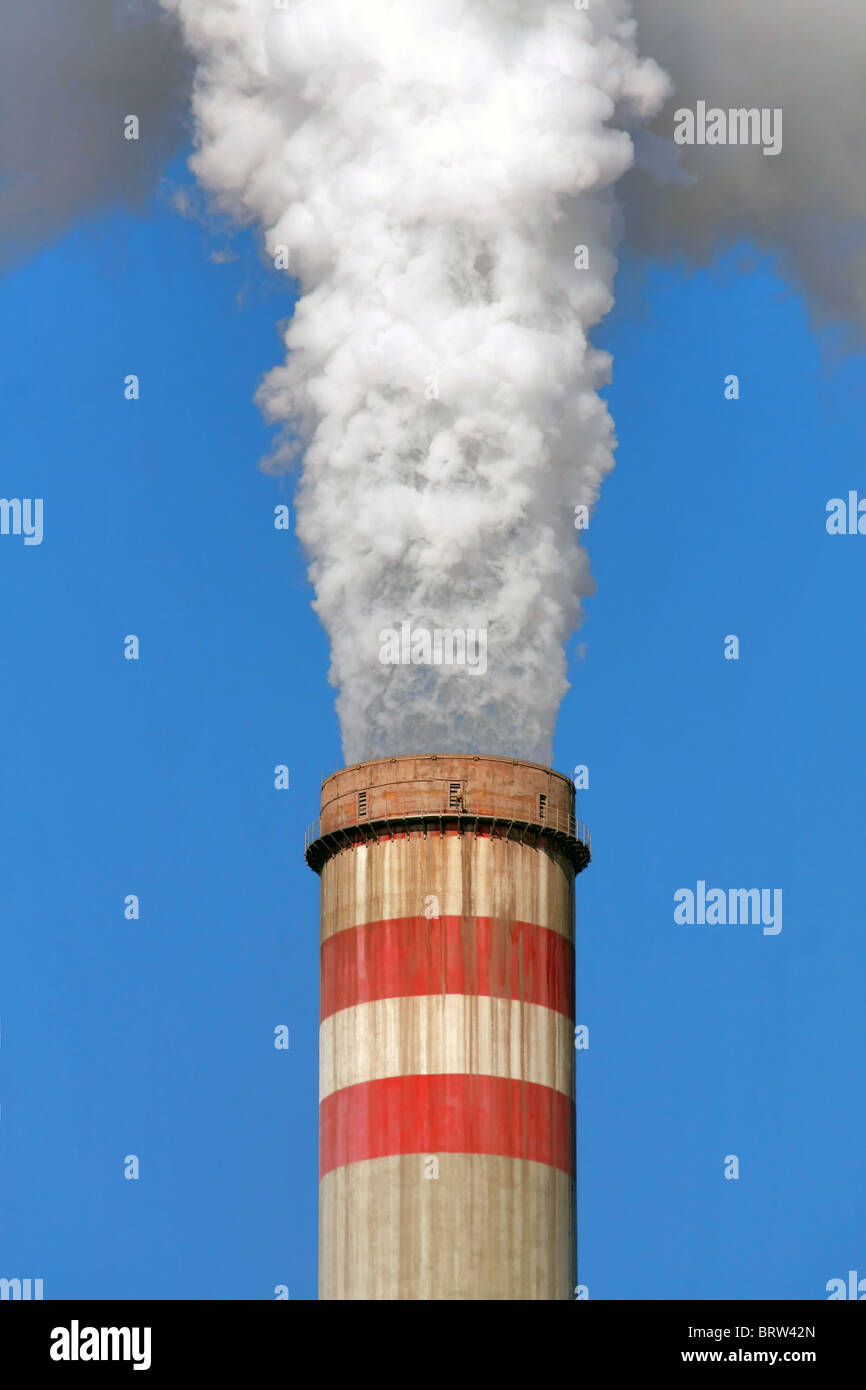 industrial air pollution Stock Photo