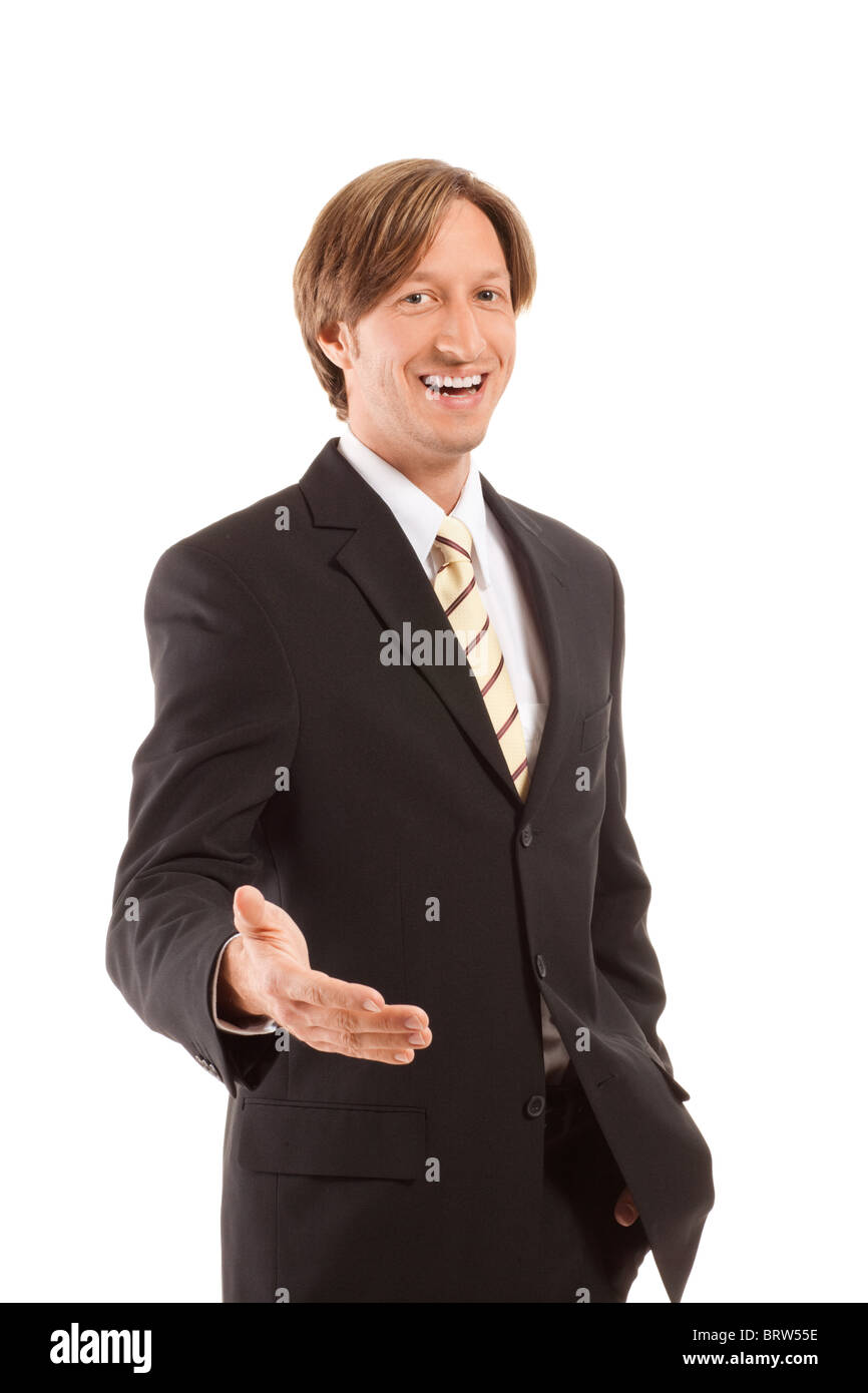 young confident businessman isolated on white background Stock Photo ...