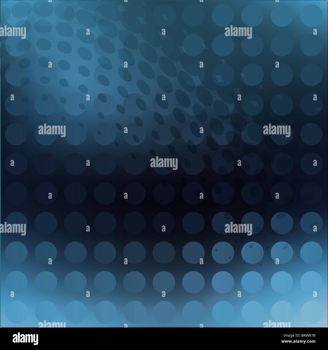 Abstract illustration background of a blue dot pattern Stock Photo
