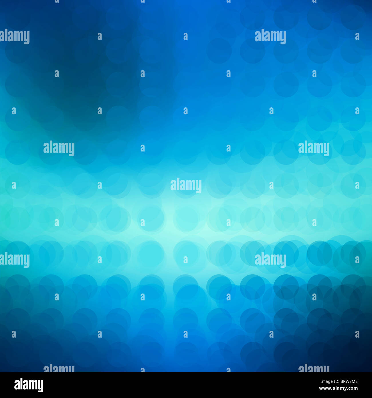 Abstract background of a blue circles pattern Stock Photo