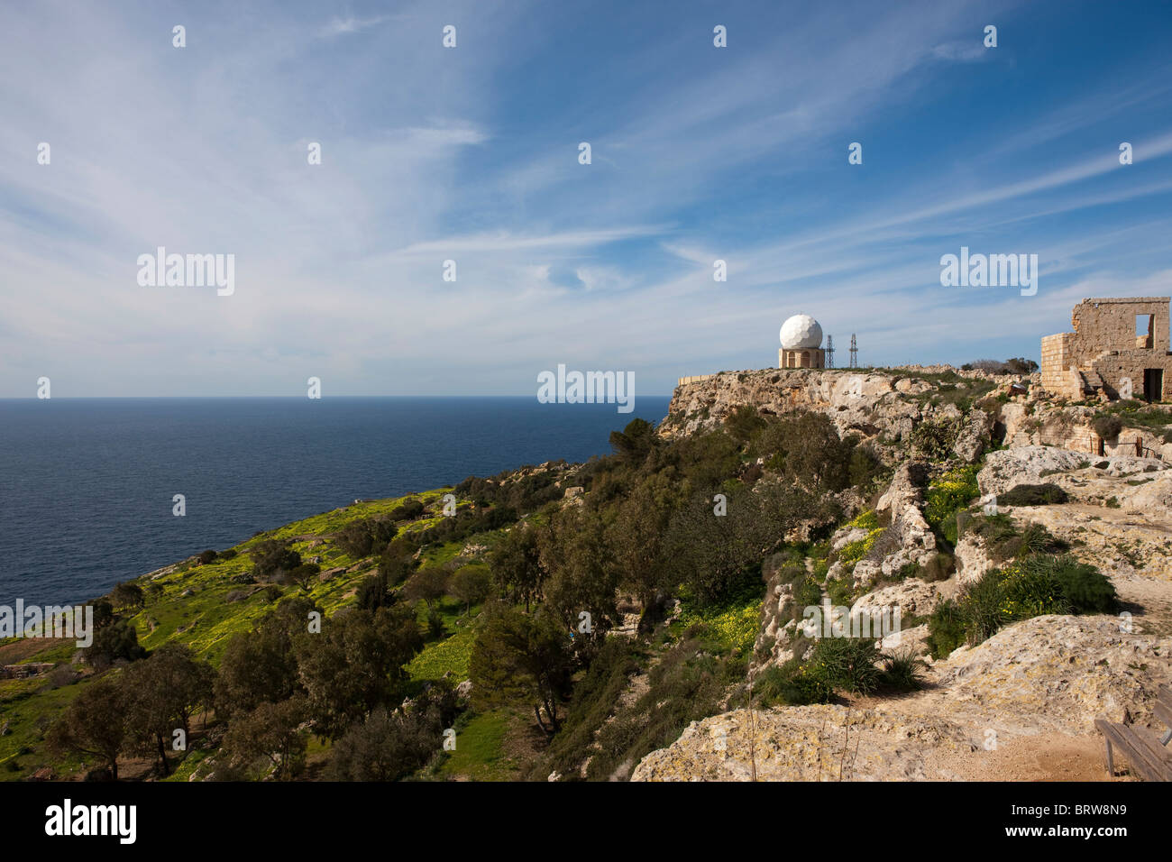 Weather station, Malta, Europe Stock Photo Alamy