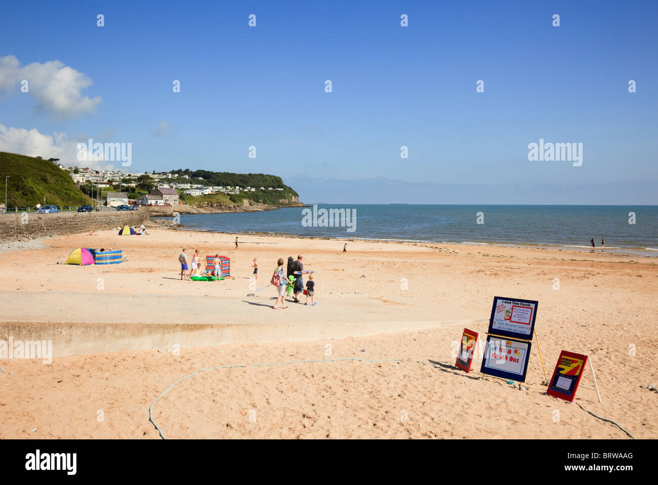 Benllech, Isle of Anglesey, North Wales, UK. Quiet sandy beach in Welsh