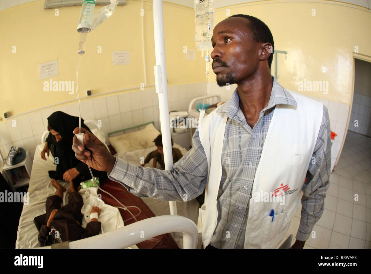 pediatric ward of an Afghan hospital Stock Photo