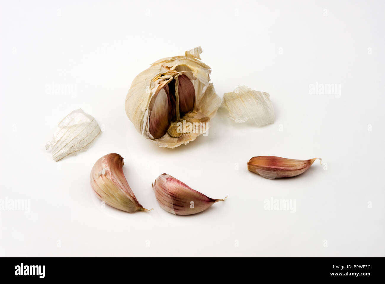 Garlic bulb.clove Stock Photo