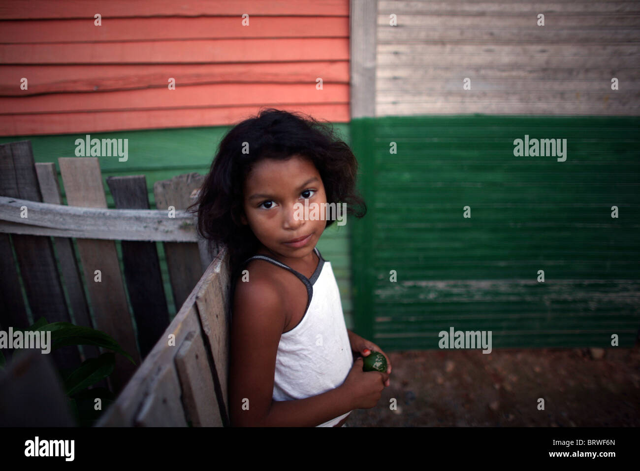 slum inhabitants in Colombia Stock Photo