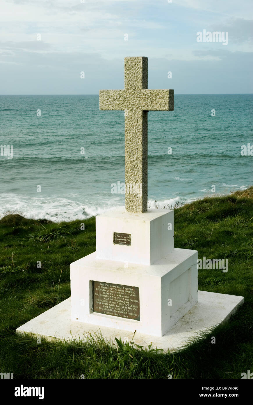 In memory of sailors lost at sea .memorial Stock Photo