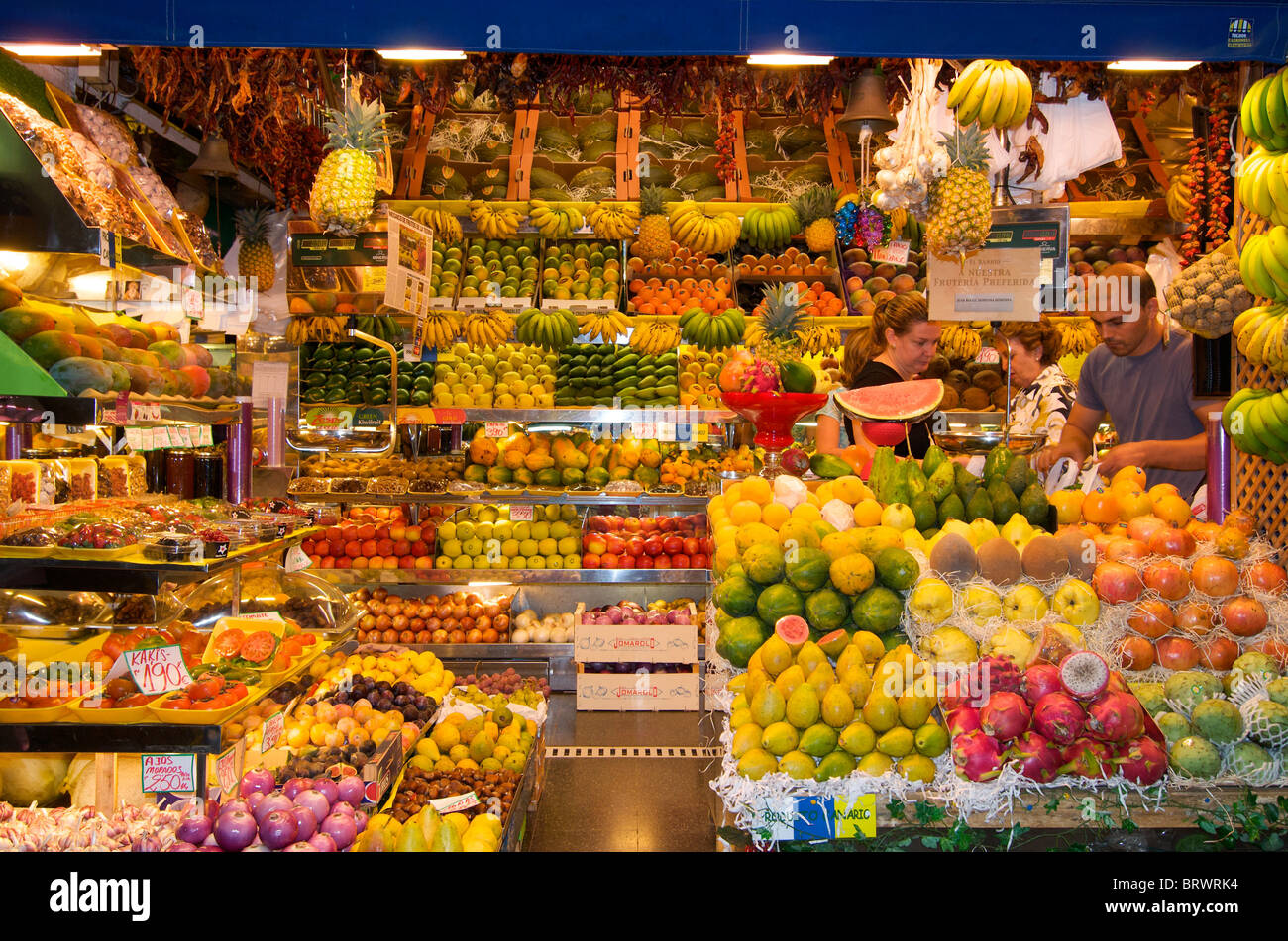 Market in Las Palmas, Gran Canaria, Canary Islands, Spain Stock Photo