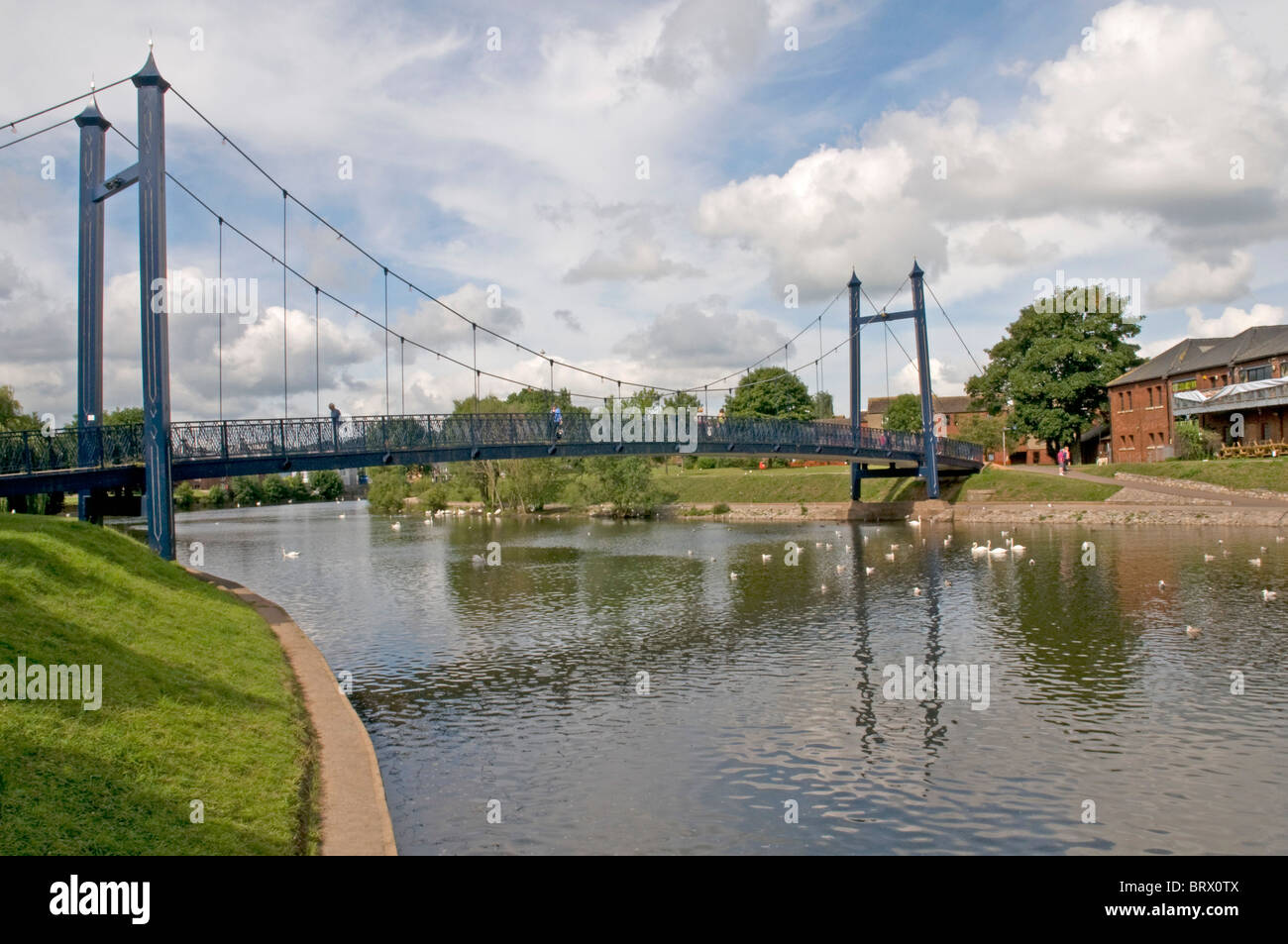 Cricklepit bridge across the River Exe at Exeter, Devon Stock Photo - Alamy
