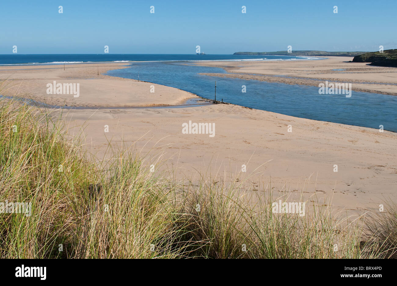 porthkidney sands near lelant in cornwall, uk. Stock Photo