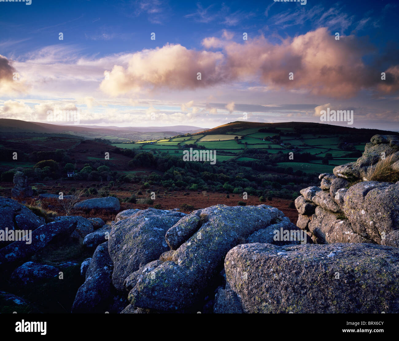 Hayne Down in early autumn near Manaton in Dartmoor National Park