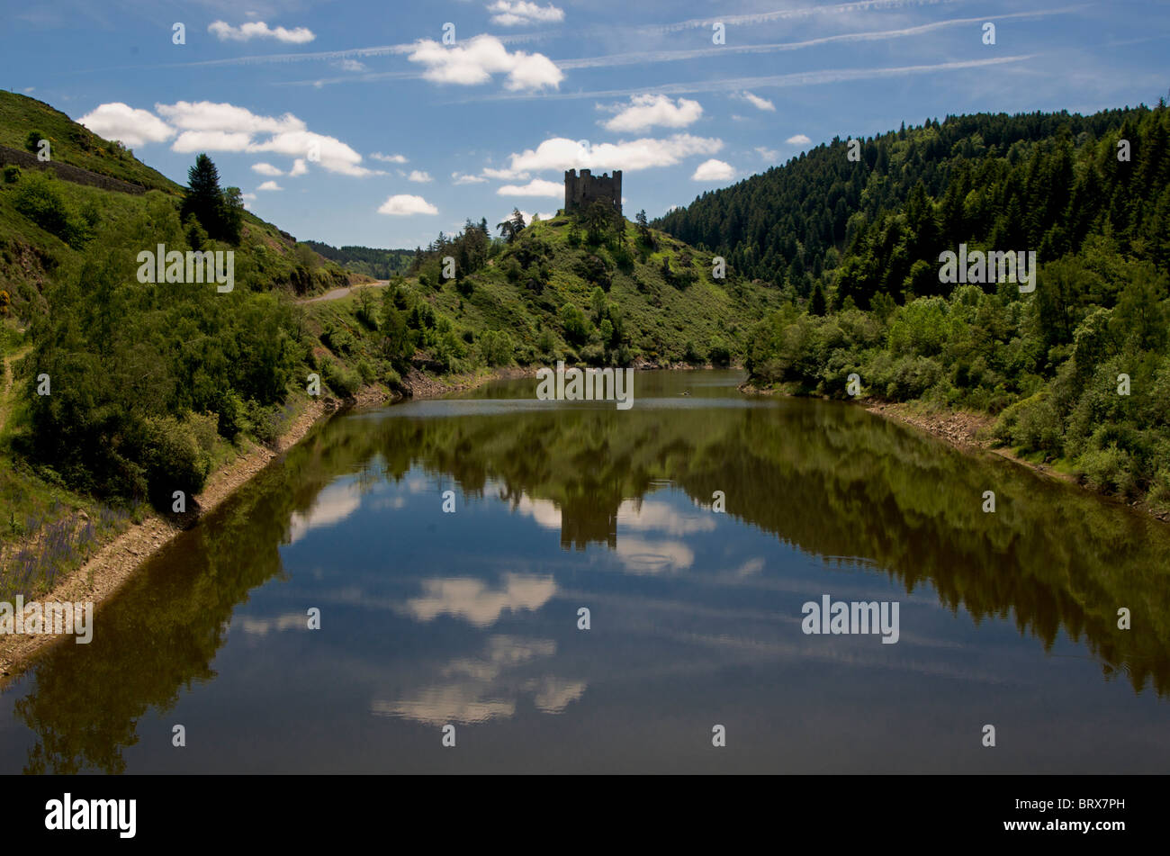 Castle of Alleuze, Château d'Alleuze. Cantal, France Stock Photo Alamy