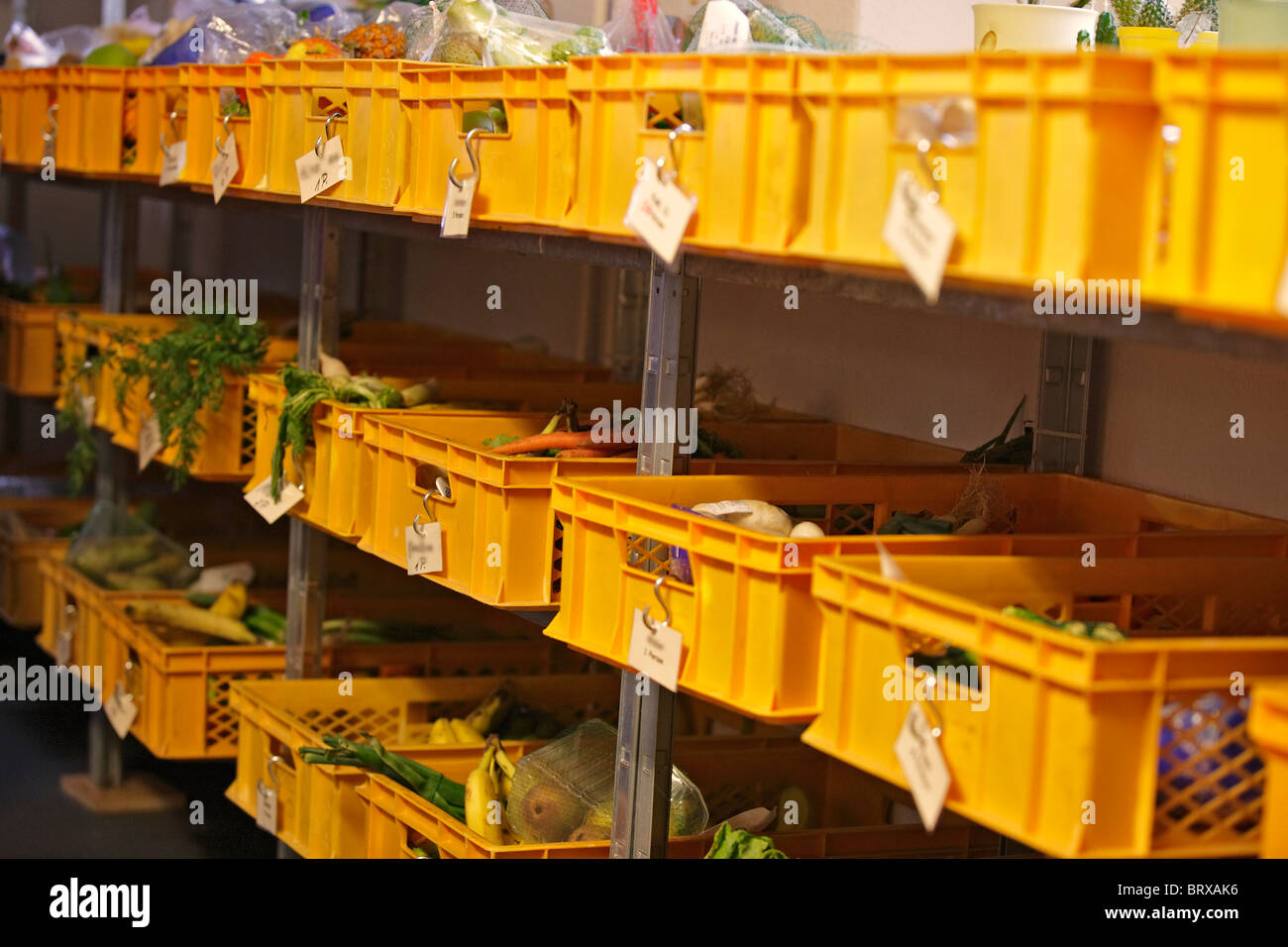 Social work, Schwartauer Tafel, food donations Stock Photo
