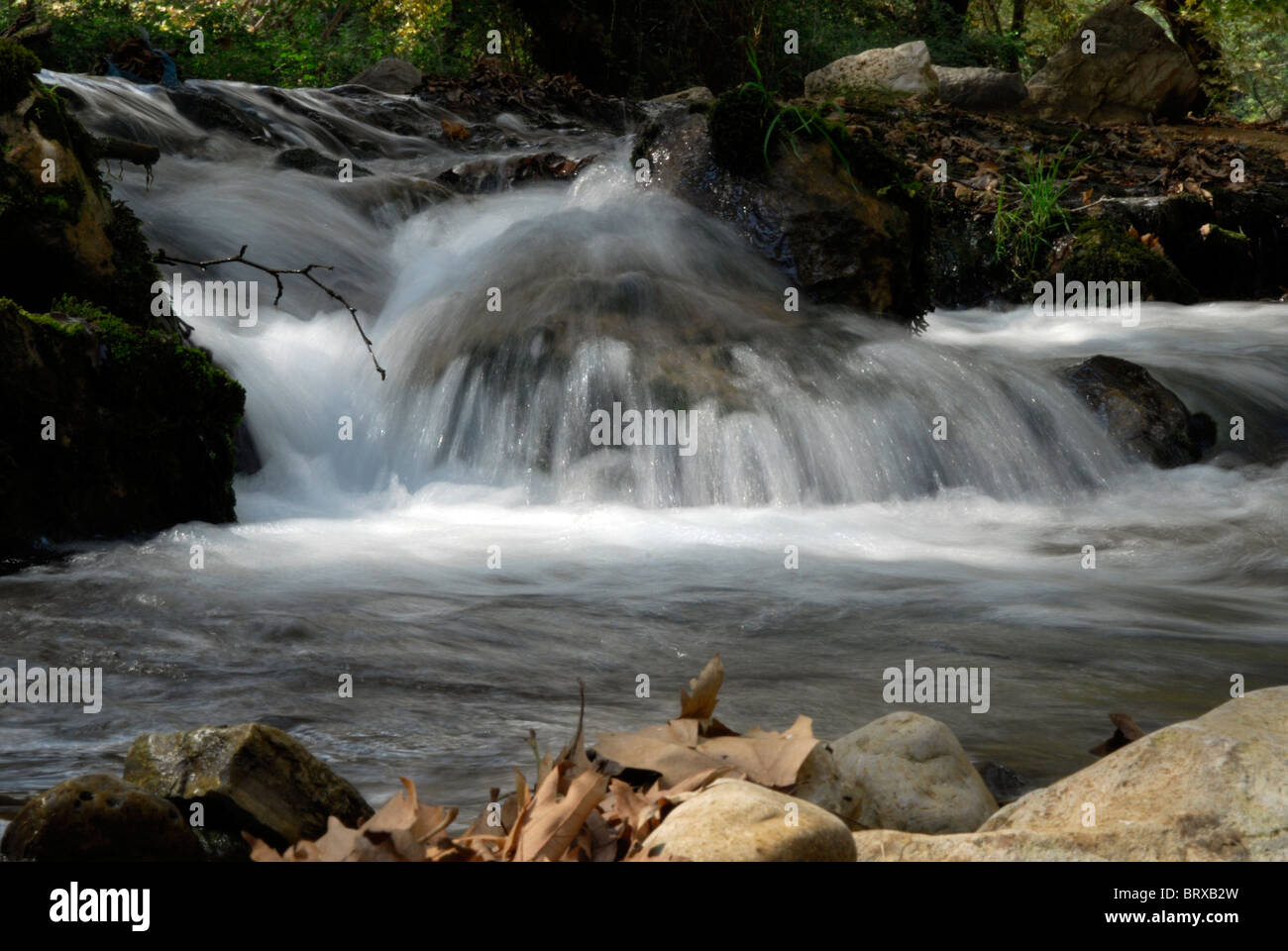 Waterfall on the River Louros, Epirus, Greece Stock Photo