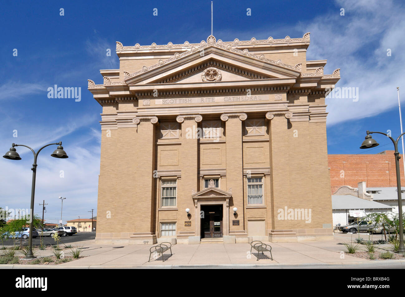 Scottish Rite Cathedral Masonic Temple Downtown Tucson Arizona Stock
