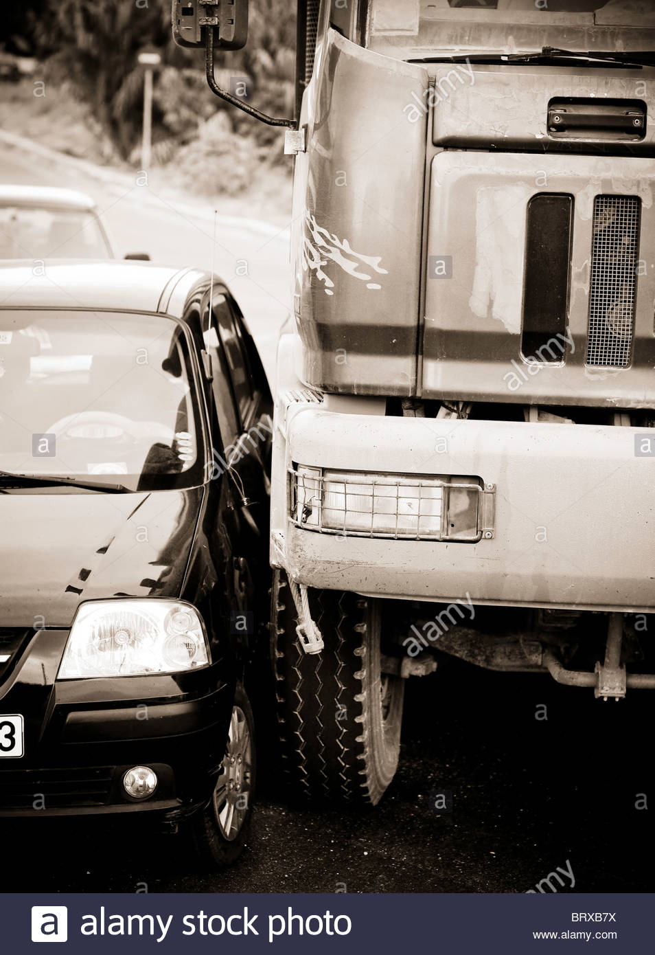 Car Crash Truck Uk High Resolution Stock Photography and Images Alamy