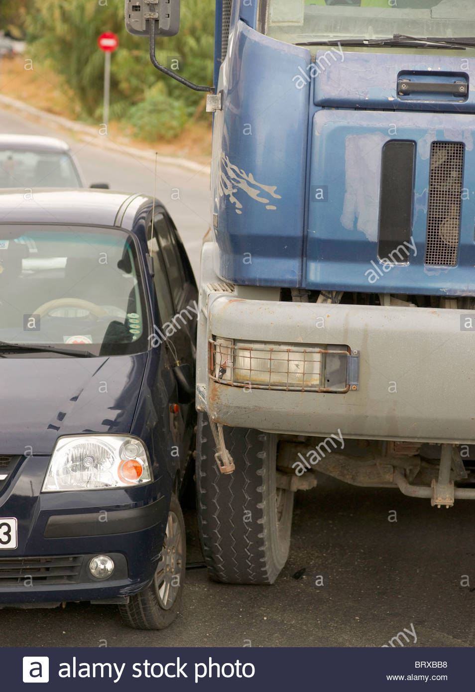 Car Crash Truck Uk High Resolution Stock Photography and Images Alamy