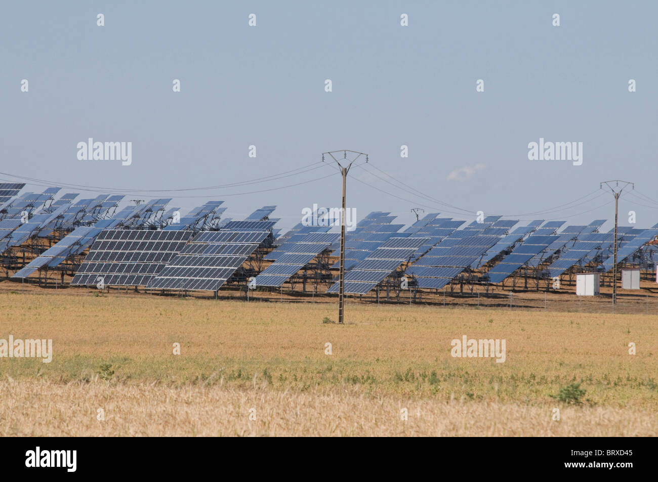 solar power station in the Zamora region, northern Spain Stock Photo ...