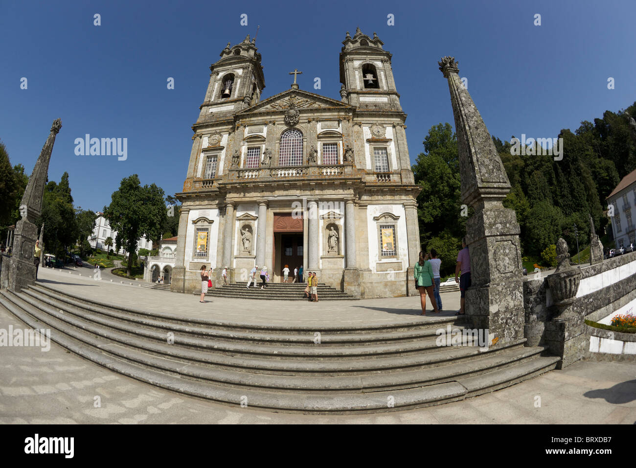 The Basilica of Bom Jesús do Monte, Braga, Portugal Stock Photo