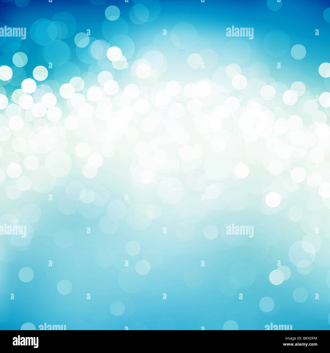 Abstract background of light dots on blue Stock Photo