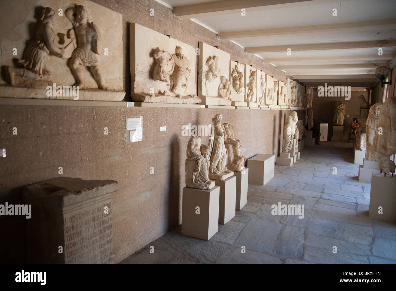 Ancient Corinth archaeological museum Stock Photo