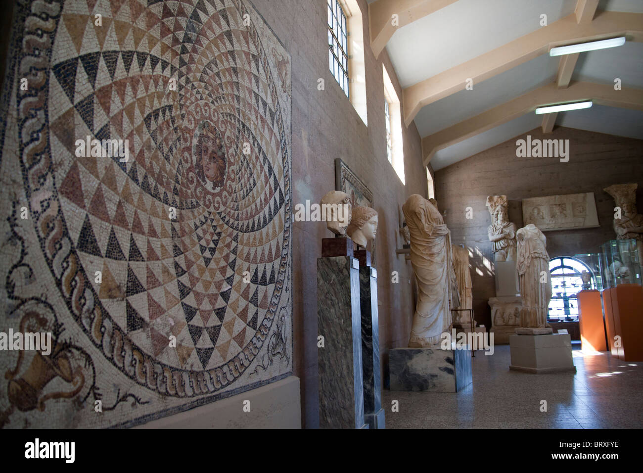 Ancient Corinth archaeological museum Stock Photo