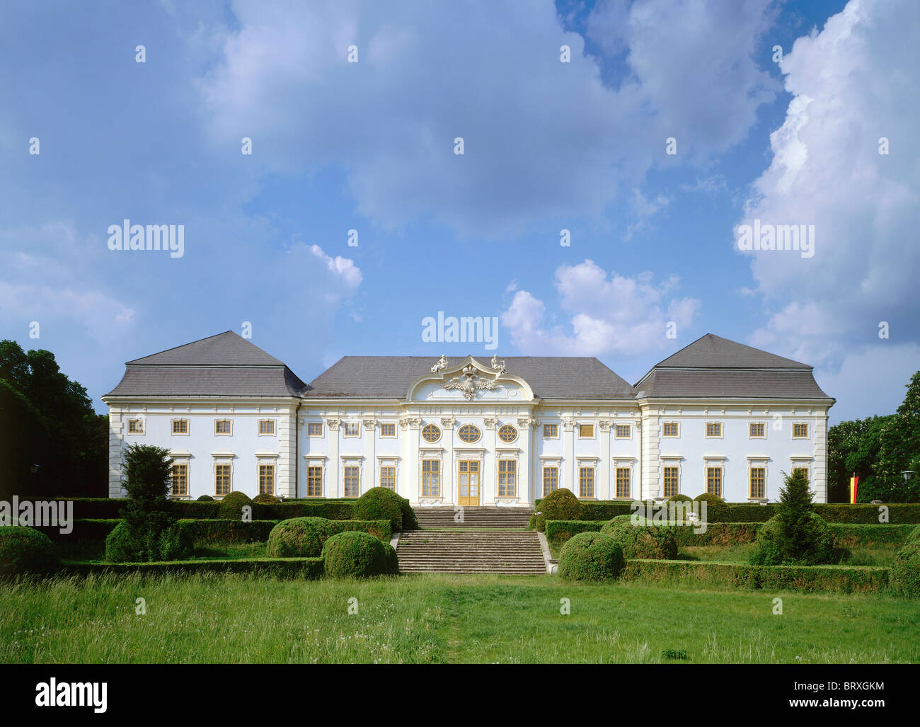 Schloss Halbturn, castle built by Lucas von Hildebrandt, 1711, Halbturn, Burgenland, Austria, Europe Stock Photo