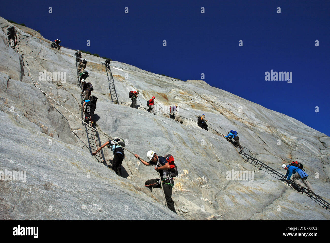 CLEANING OF THE ICE SEA ORGANIZED BY THE FRENCH ALPINE CLUB, CHAMONIX, HAUTE-SAVOIE (74), FRANCE Stock Photo