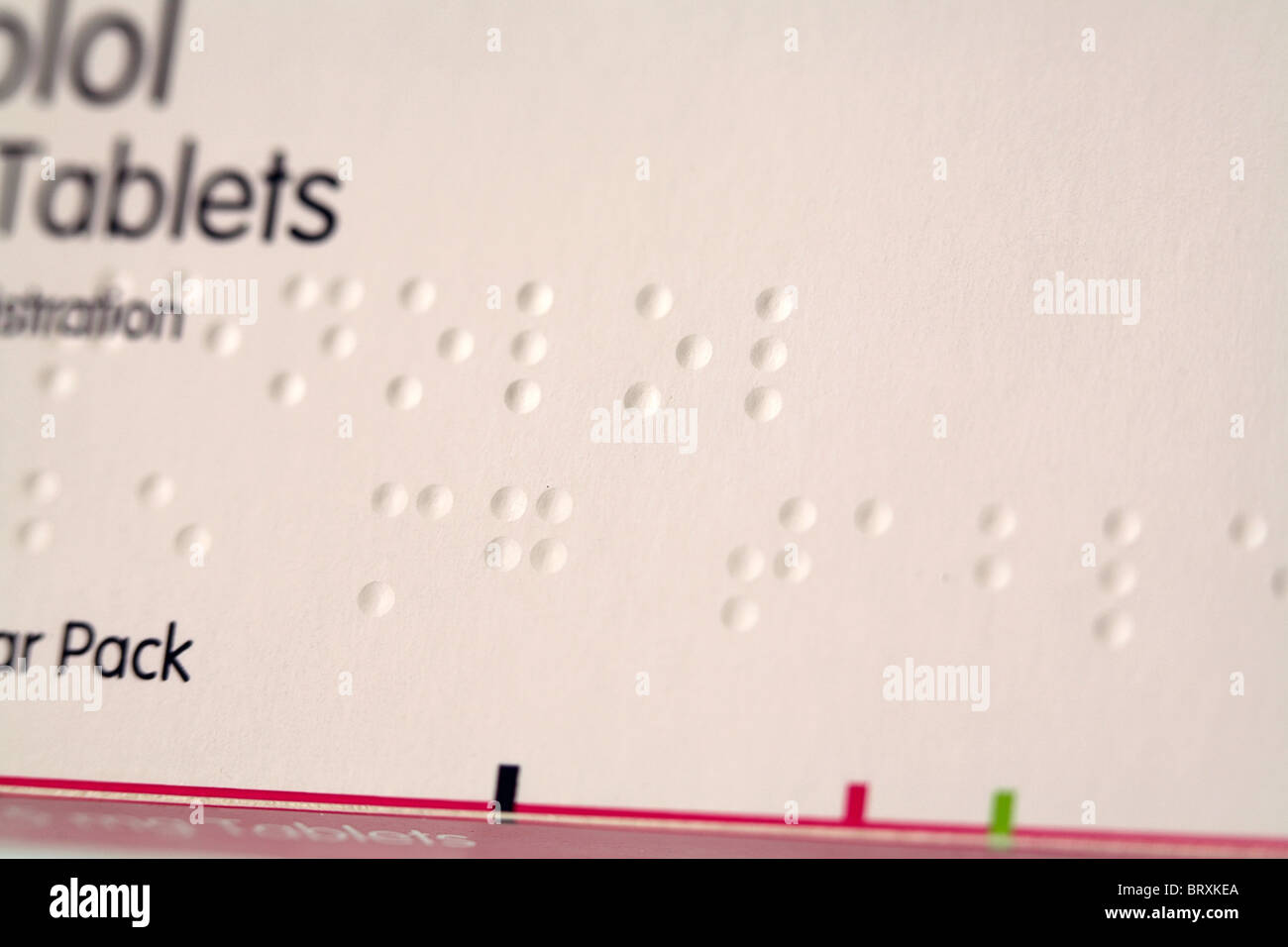 Braille prescription hires stock photography and images Alamy