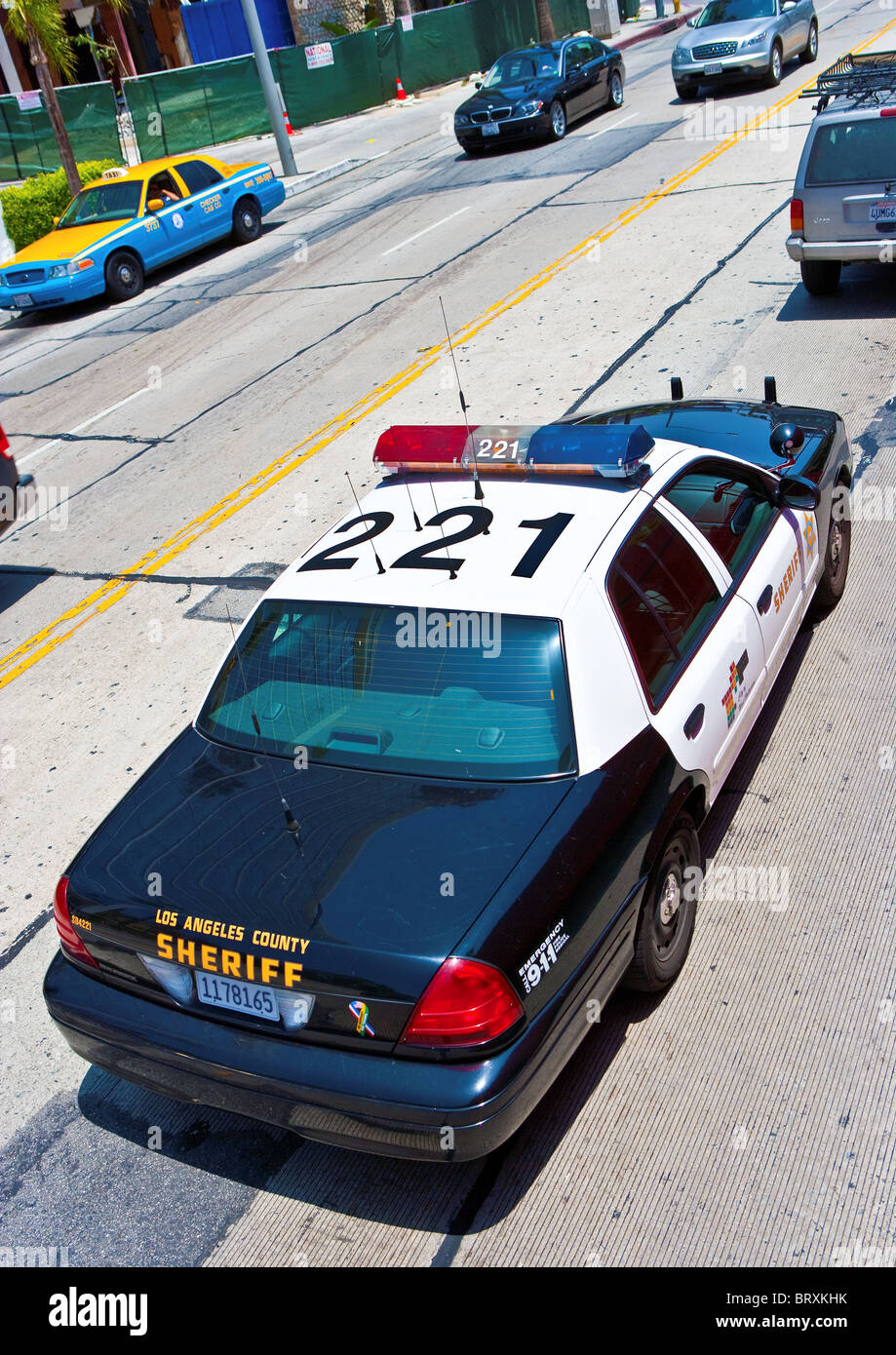 American police car. Los Angeles county sheriff. California, USA Stock Photo