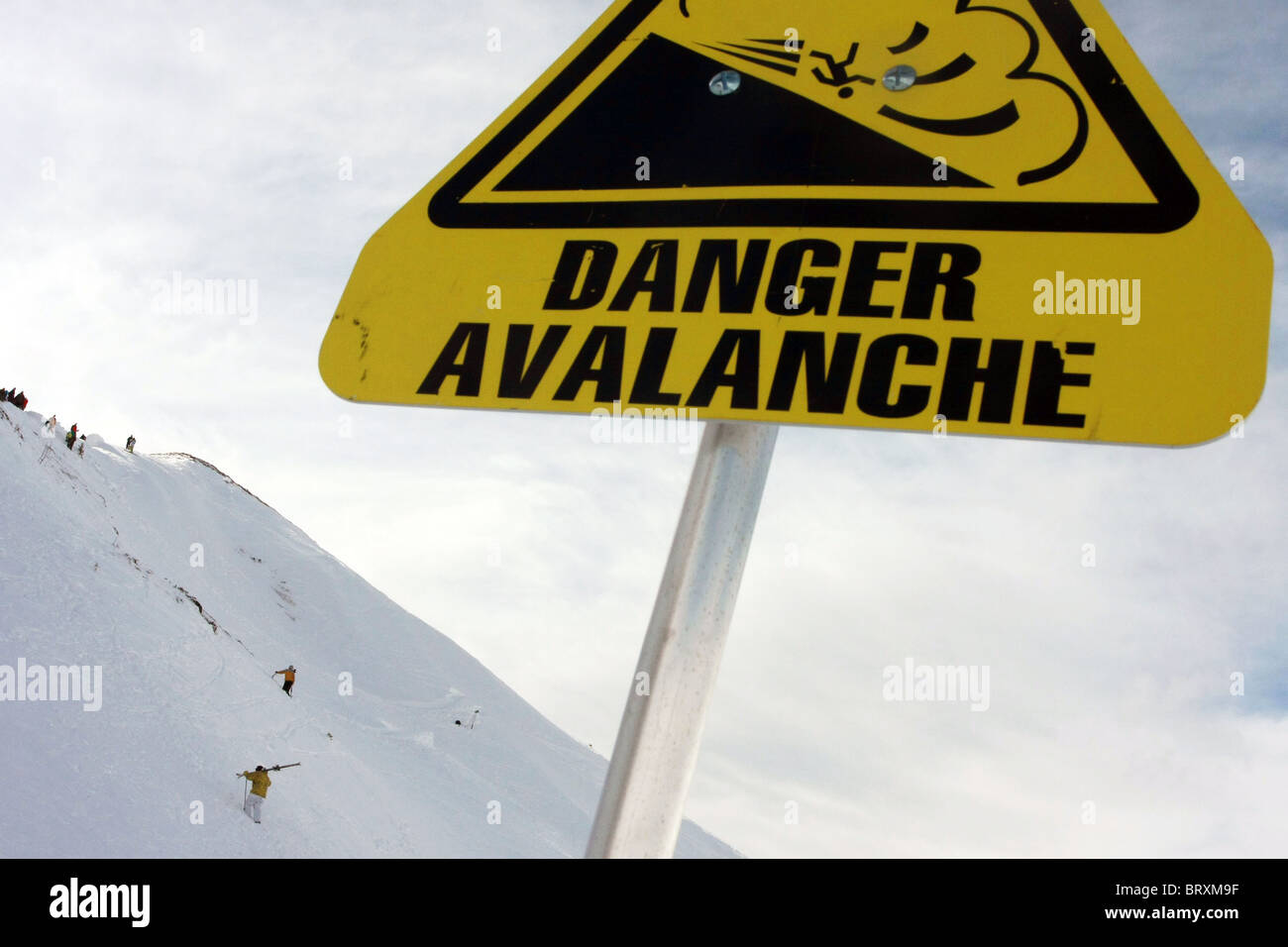 FREE RIDE SKI COMPETITION, ARECHES BEAUFORT SKI RESORT, SAVOY (73), FRANCE Stock Photo