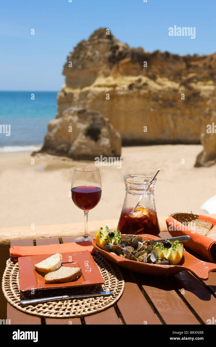 Restaurant nearby Alvor, Algarve, Portugal Stock Photo