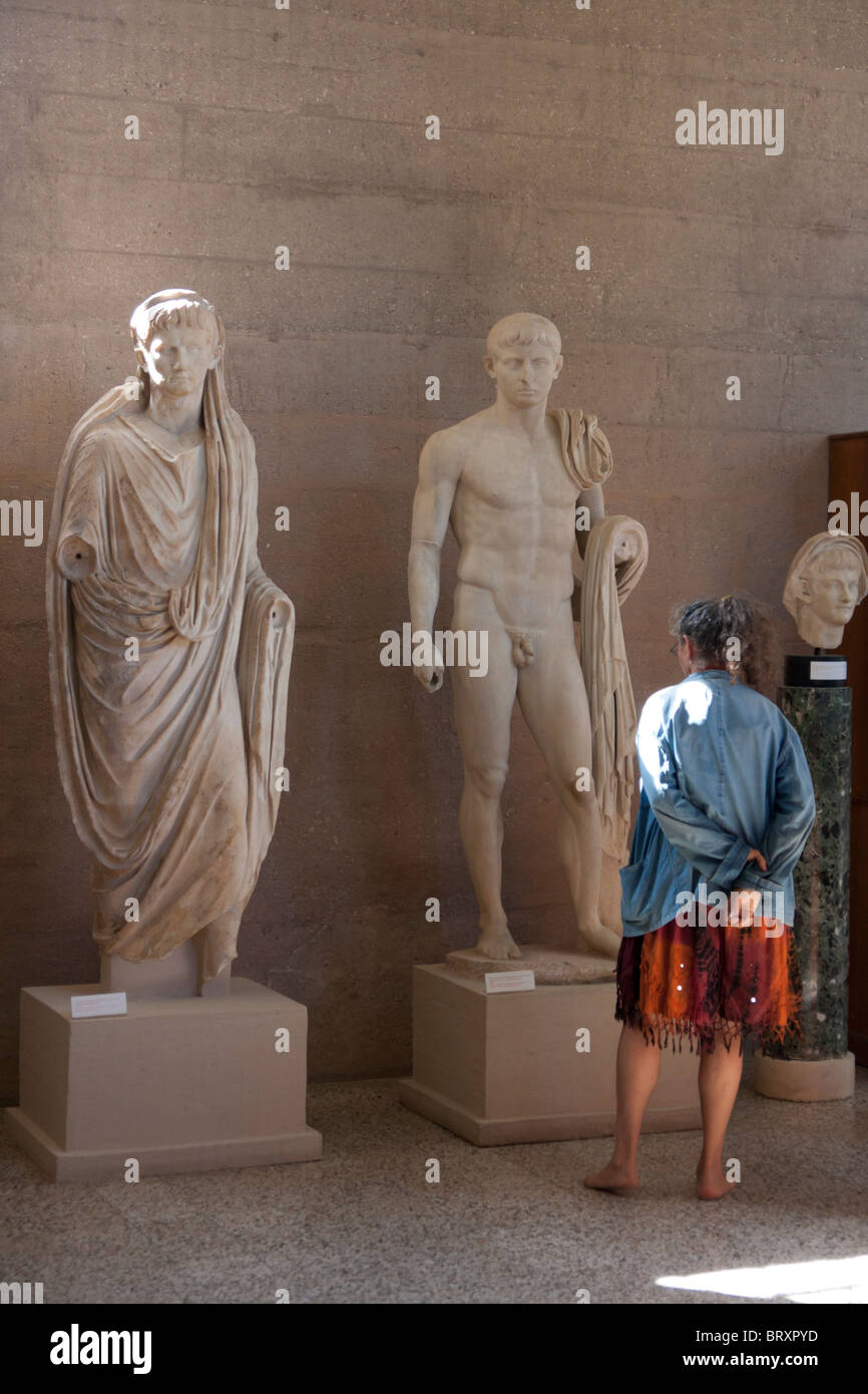 Ancient Corinth archaeological museum Stock Photo