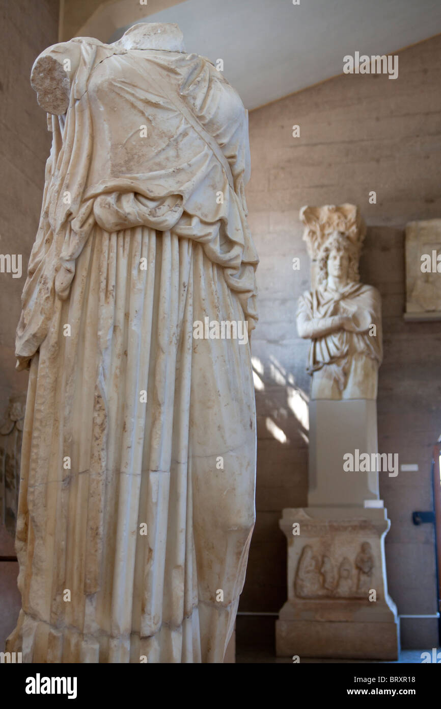 Ancient Corinth archaeological museum Stock Photo