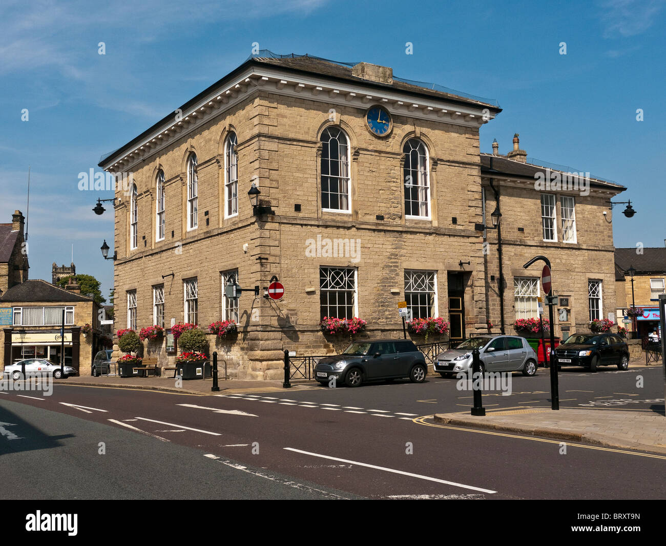 The Town Hall, Market Place Wetherby, West Yorkshire Stock Photo