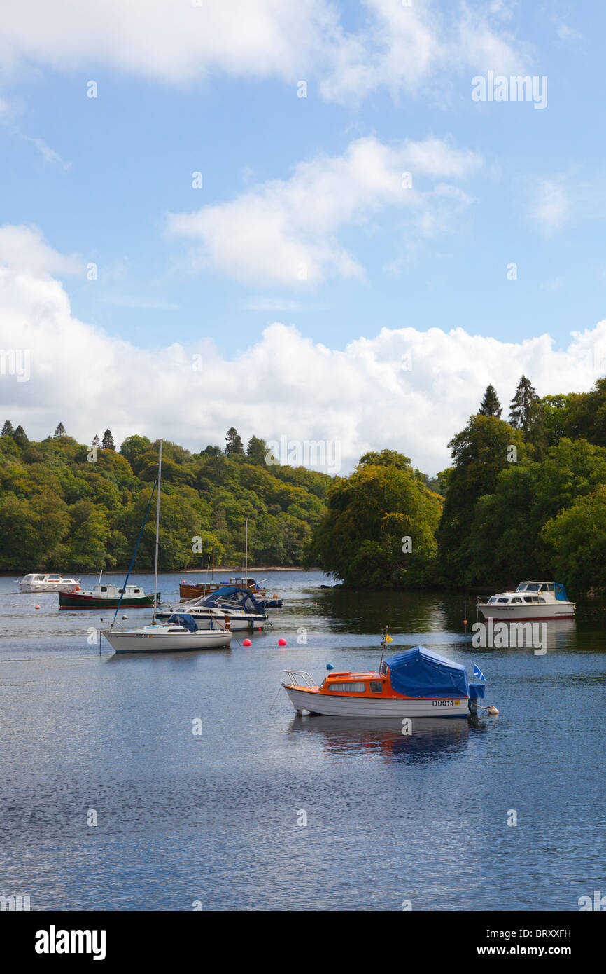 Boats on Loch Lomond Stock Photo Alamy