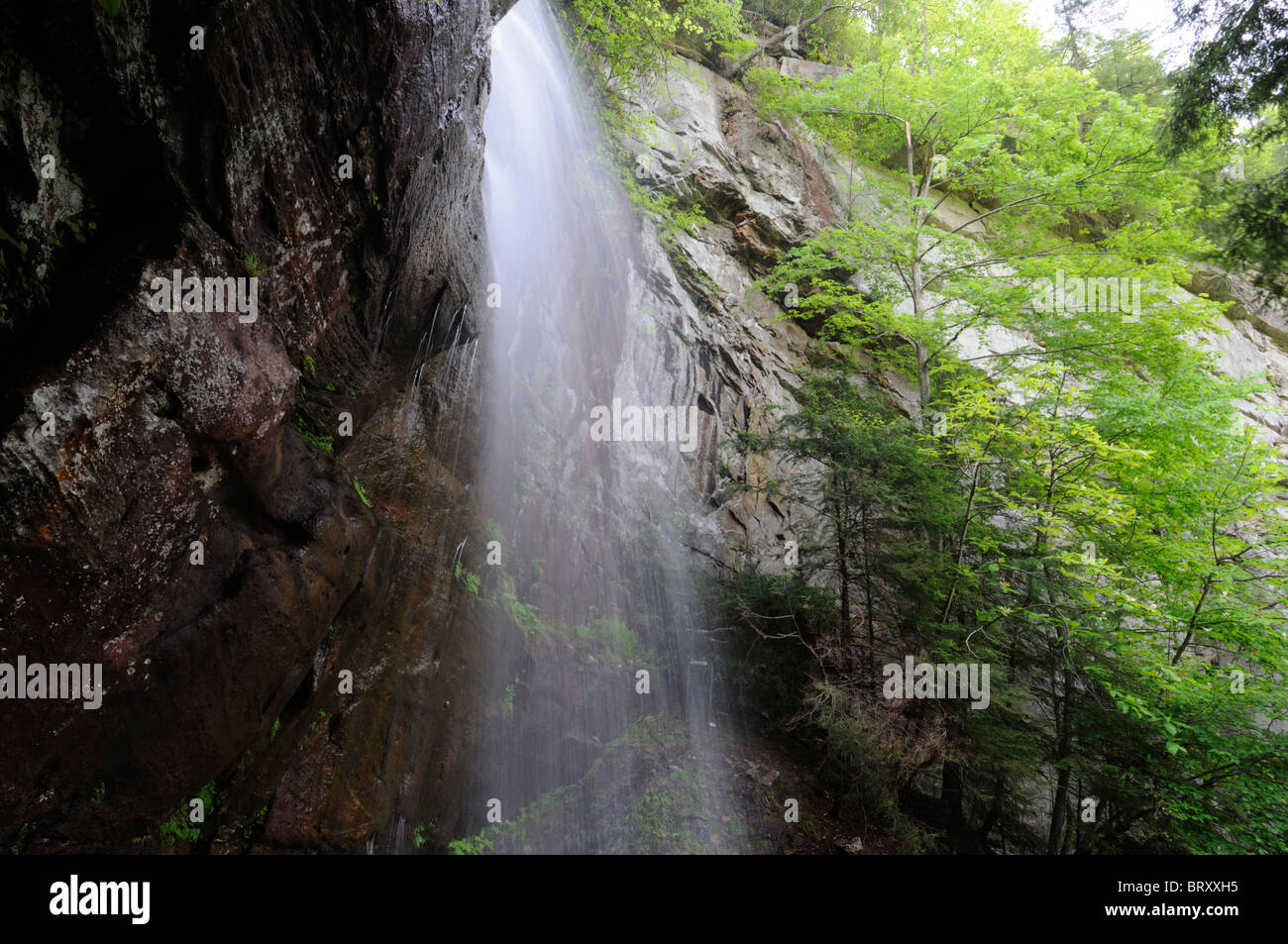 Bad Branch Falls Waterfall Kentucky State Nature Preserve Bad Branch Gorge Pine Mountain Stock Photo