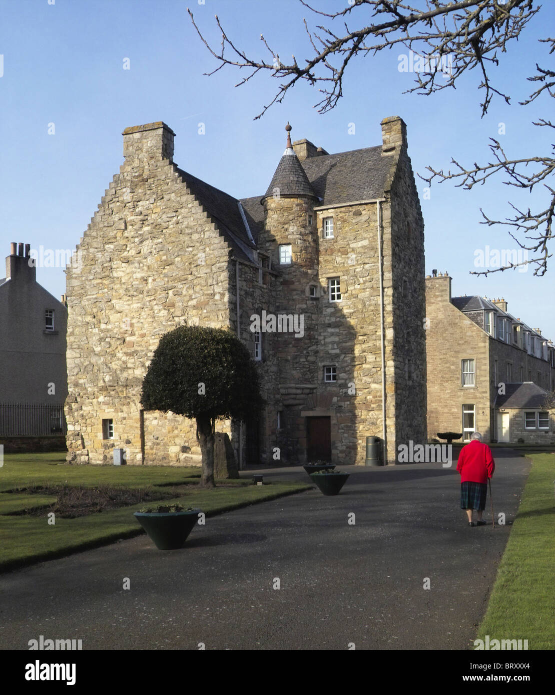 Queen Mary's House in Jedburgh, Scottish Borders, UK 16th century Stock Photo 31939324 Alamy