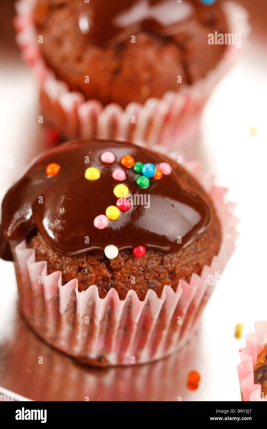 muffins with chocolate Stock Photo - Alamy