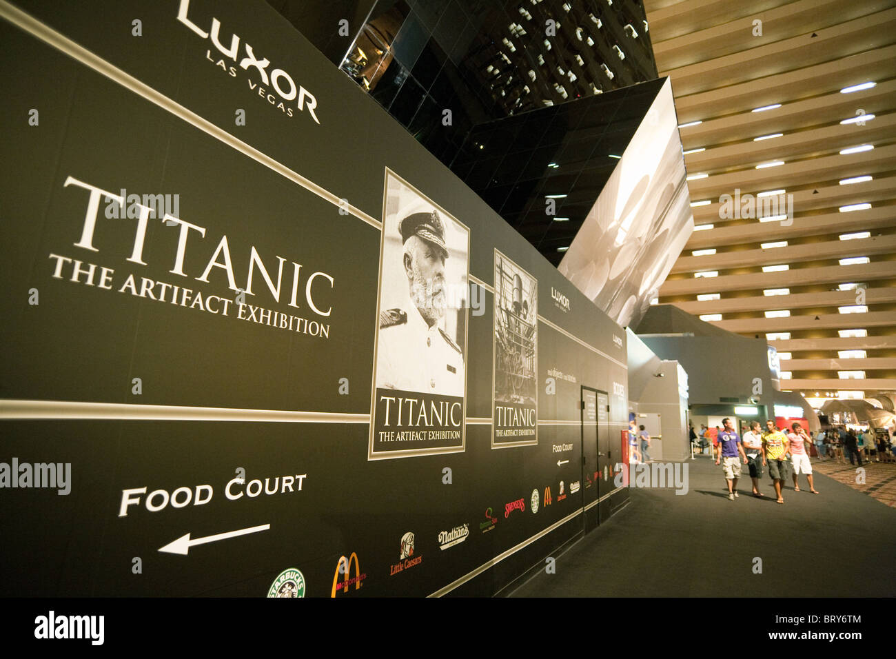 The entrance to the Vegas Titanic Exhibition, the Luxor Hotel, Las Vegas USA Stock Photo