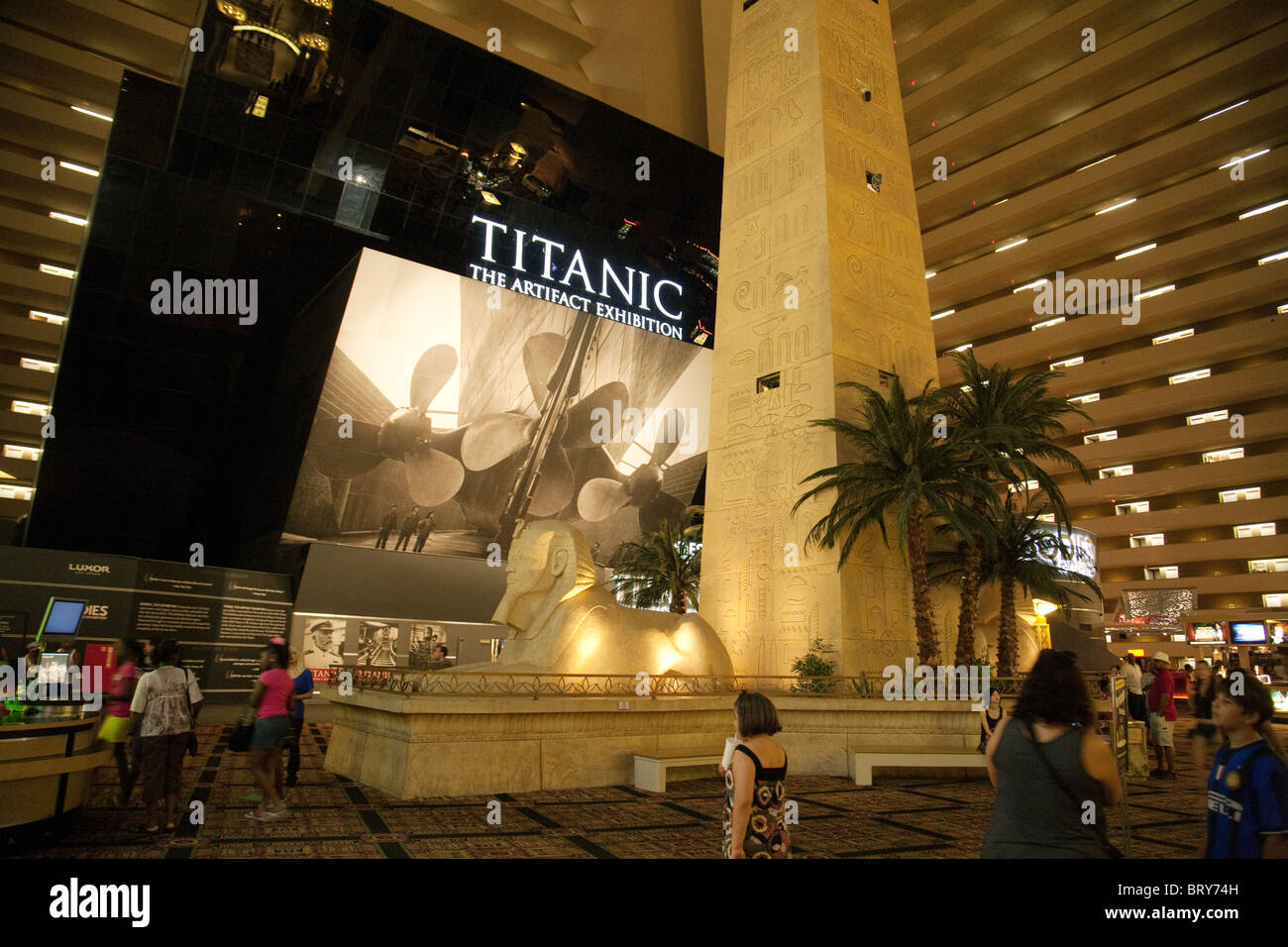 The entrance to the Vegas Titanic Exhibition, the Luxor Hotel, Las Vegas  USA Stock Photo - Alamy